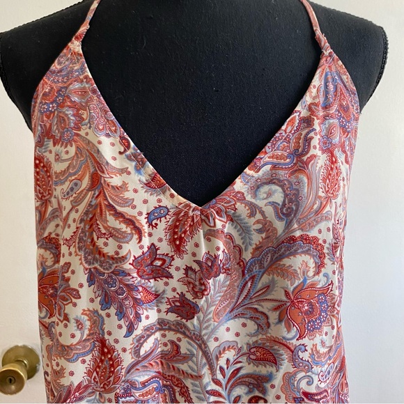 Sage The Label Small Red & Blue Paisley Summer Dress - Picture 4 of 7